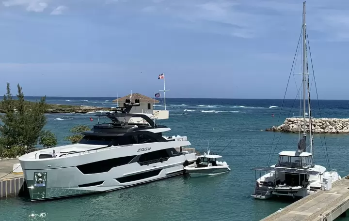 Yachts docked at Ocean World Marina